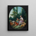 Denken sie an die Traube? Denken sie an die Traube - François Boucher — gerahmtes Bild an der Wand