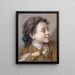 Junge mit einer Karotte - François Boucher — gerahmtes Bild an der Wand