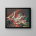 Studie von Dana und dem Goldregen - François Boucher — gerahmtes Bild an der Wand