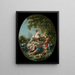 Les Sabots - François Boucher — gerahmtes Bild an der Wand
