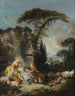 Szenen aus der ländlichen Szene (Konflikt der Fälle) - François Boucher — Ansicht des Kunstwerks