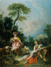 Pastorale mit einem Dudelsackspieler - François Boucher — Ansicht des Kunstwerks