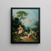 Pastorale mit einem Dudelsackspieler - François Boucher — gerahmtes Bild an der Wand