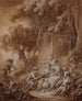 Pastorale au flûteur - François Boucher — Ansicht des Kunstwerks
