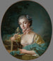 Porträt mutmaßlich von Marie-Émilie Baudouin, Tochter des Malers - François Boucher — Ansicht des Kunstwerks