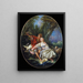 Berger und Bergerin in Ruhe - François Boucher — gerahmtes Bild an der Wand