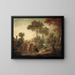 Le Pont - François Boucher — gerahmtes Bild an der Wand