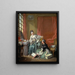 Die Modistin - François Boucher — gerahmtes Bild an der Wand