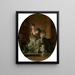 Der gehorsame Welpe - François Boucher — gerahmtes Bild an der Wand