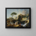 Ansicht von Tivoli mit dem Vesta-Tempel - François Boucher — gerahmtes Bild an der Wand