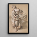Junge Bäuerin beim Tanzen - François Boucher — gerahmtes Bild an der Wand