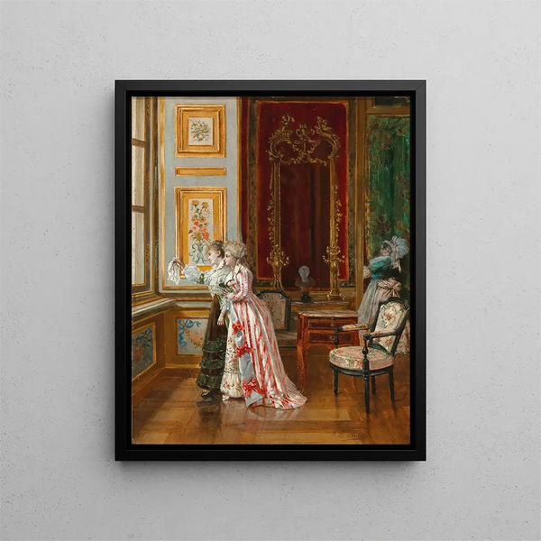Ein zarter Abschied - François Brunery — gerahmtes Bild an der Wand