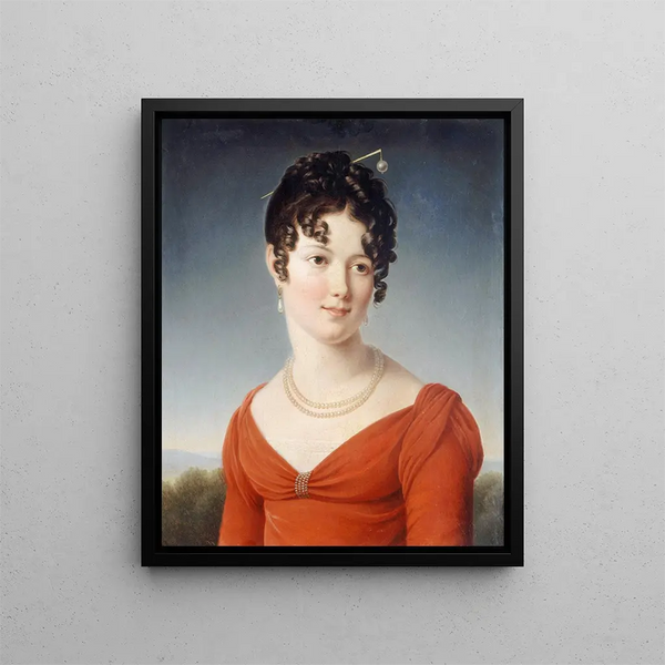 Büste Porträt von Alexandrine-Anne De La Pallu Marquise De Flers 1786-1832 - François Gérard — gerahmtes Bild an der Wand