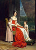 Julie Bonaparte als spanische Königin mit ihren Töchtern Zénaïde und Charlotte - François Gérard — Ansicht des Kunstwerks