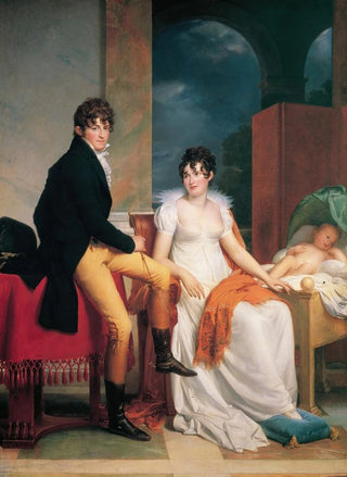 Franois Grard - Moritz Christian Reichsgraf von Fries with his wife Maria Theresia Josepha and the son Moritz1805.webp