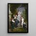 Portrait von Louise-Antoinette-Scholastique Guéhéneuc Madame la Maréchale Lannes Duchesse de Montebello mit ihren Kindern - François Gérard — gerahmtes Bild an der Wand