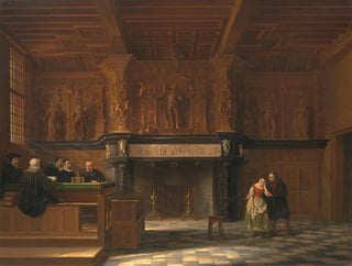 Franois Joseph Corneille Haseleer - The court room of the Burg t Vrije in Bruges.webp