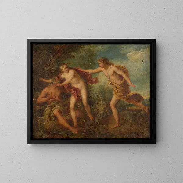 Apollon und Daphne - François Lemoyne — gerahmtes Bild an der Wand