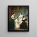 Portrait einer Gruppe von vier jungen Frauen in einem Interieur - François Quesnel — gerahmtes Bild an der Wand