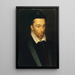Portrait d'Henri III 1551-1589 roi de France - François Quesnel — gerahmtes Bild an der Wand
