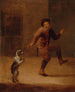 Ein tanzender Mann mit einem Hund - François Verwilt — Ansicht des Kunstwerks