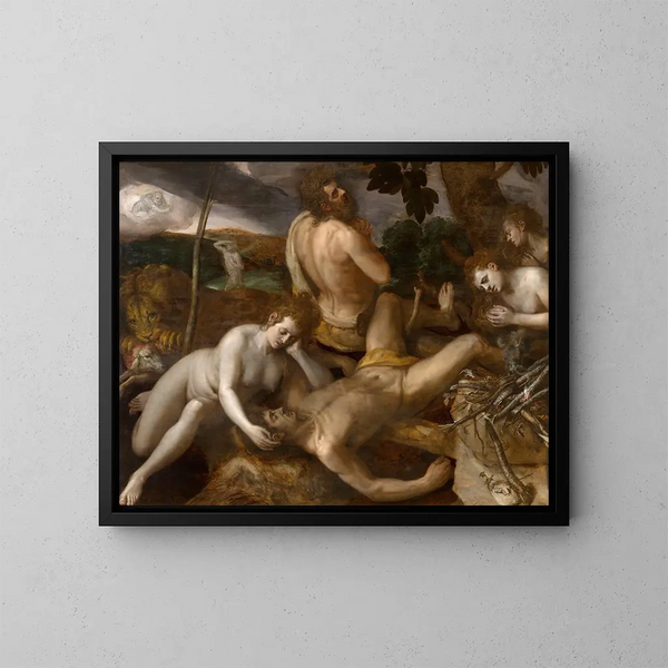 La Lamentation sur Abel - Frans Floris — gerahmtes Bild an der Wand