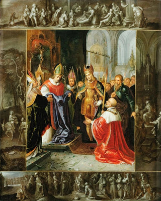 Frans Francken the Younger - The Emperor Charles V Shown The Virgins Robes.webp