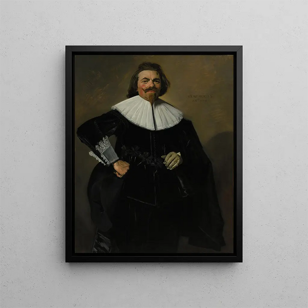 Portrait de Tieleman Coq - Frans Hals — gerahmtes Bild an der Wand
