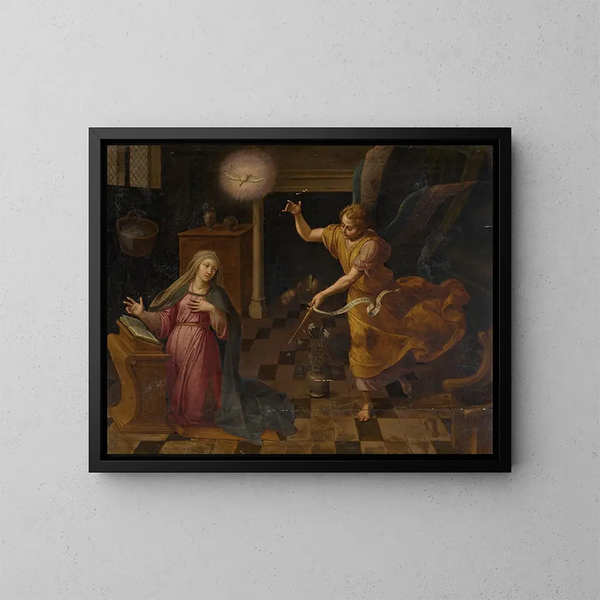 L'Annonciation - Frans Pourbus der Ältere — gerahmtes Bild an der Wand