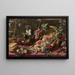 Affen in der Nähe eines Obstkorbs - Frans Snyders — gerahmtes Bild an der Wand