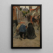 Ankunft des Prozessions - Frans Van Leemputten — gerahmtes Bild an der Wand
