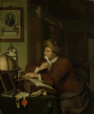 Frans Van Mieris The Younger - A Scholar at his Desk.webp