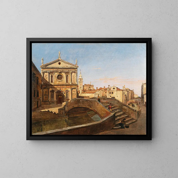 Kirche von San Sebastiano in Venedig - Frans Vervloet — gerahmtes Bild an der Wand