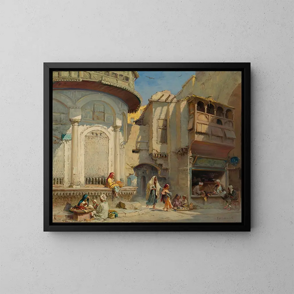 Un après-midi au Caire - Frans Wilhelm Odelmark — gerahmtes Bild an der Wand