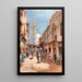 Basar in Kairo - Frans Wilhelm Odelmark — gerahmtes Bild an der Wand