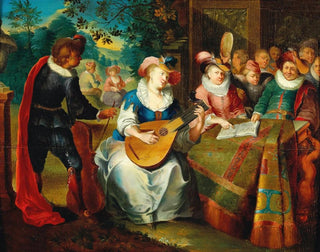 Frans Xaver Hendrick Verbeeck - A Music Making Company On A Terrace.webp