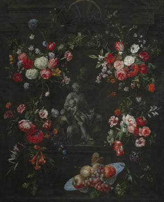 Frans Ykens - Garland as a frame around The Holy Family.webp