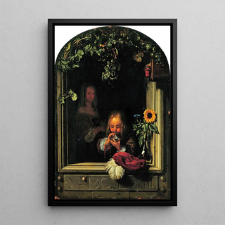 Frans van Mieris the Elder - Boy Blowing Bubbles.webp