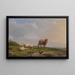 Schafe in der Landschaft - Frans van Severdonck — gerahmtes Bild an der Wand