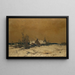 Winter in der Campine - Frantz Binj — gerahmtes Bild an der Wand
