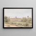 Hof blau in Laxenbourg - Franz Alt — gerahmtes Bild an der Wand