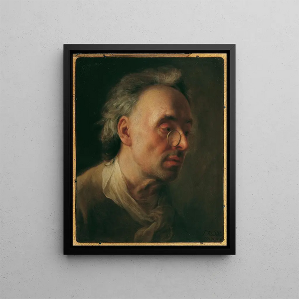 Portrait des Vaters des Künstlers - Franz Anton Palko — gerahmtes Bild an der Wand