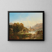 Ansicht auf Saint-Wolfgang am Wolfgangsee - Franz Barbarini — gerahmtes Bild an der Wand