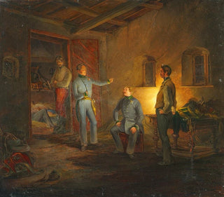 Franz Brudermann - Kopals letzte Nacht mit Oberst Schlechta in einer italienischen Bauernhtte.webp