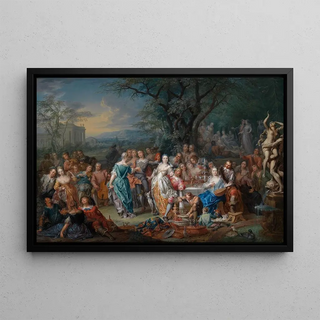 Franz Christoph Janneck - Vornehme Gesellschaft im Park.webp