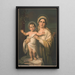 Jungfrau Maria mit dem Jesuskind - Franz Doubek — gerahmtes Bild an der Wand