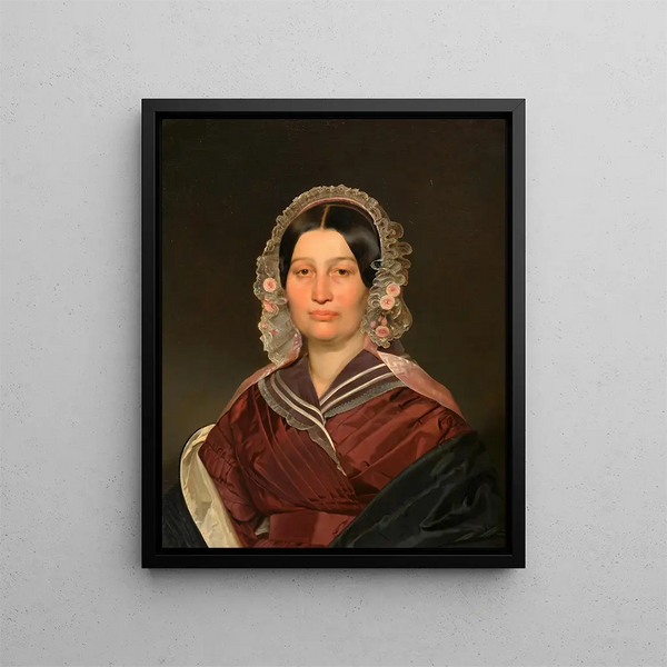 Portrait einer Dame - Franz Eybl — gerahmtes Bild an der Wand