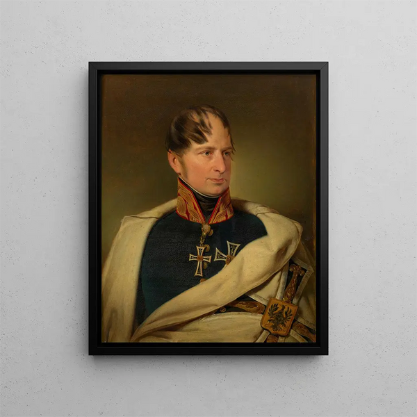 L'archiduc Maximilien, Großmeister des Deutschen Ordens - Franz Eybl — gerahmtes Bild an der Wand