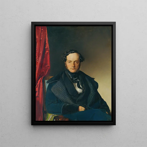 Monsieur Nadassy - Franz Eybl — gerahmtes Bild an der Wand