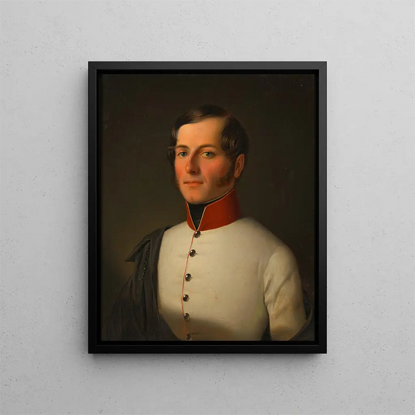 Karl von Rebracha Leutnant - Franz Eybl — gerahmtes Bild an der Wand